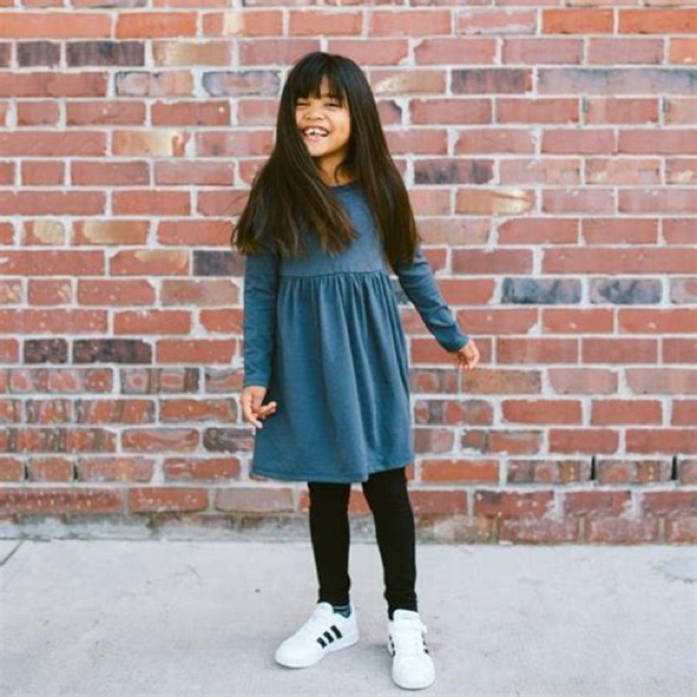 EUC Mini Mioche Long Sleeve Empire Dress - 5